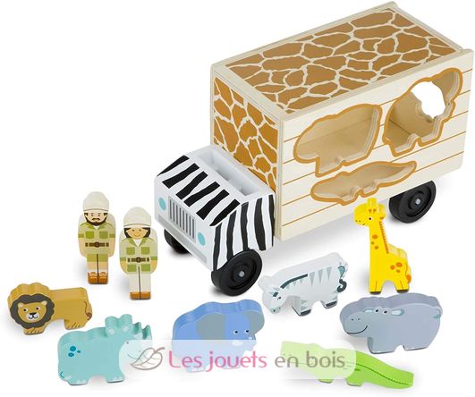 Melissa & doug animal rescue wooden play set top