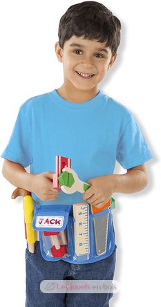 Deluxe Wooden Tool Belt Set MD-15174 Melissa & Doug 4