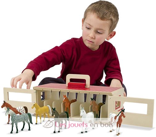 Take-Along Show-Horse Stable Play Set MD-13744 Melissa & Doug 2