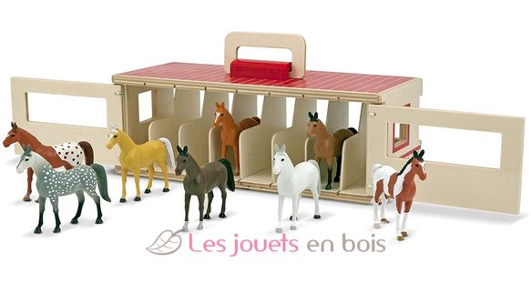 Take-Along Show-Horse Stable Play Set MD-13744 Melissa & Doug 1