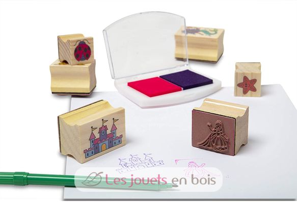 Deluxe Wooden Stamp Set - Fairy Tale MD-41900 Melissa & Doug 6