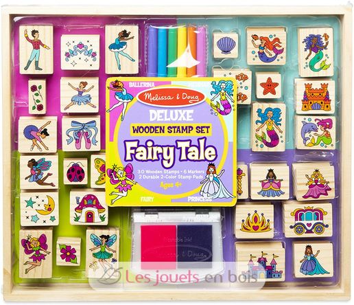 Deluxe Wooden Stamp Set - Fairy Tale MD-41900 Melissa & Doug 1