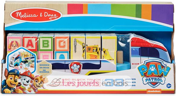 PAW Patrol Wooden ABC Block Truck MD-33272 Melissa & Doug 8