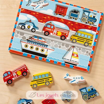 Jigsaw puzzle vehicles with large pieces MD-13725 Melissa & Doug 3