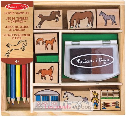 Horses stamp set M&D12410-3936 Melissa & Doug 1