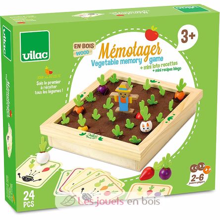Memotager - Vegetable memory game V2161 Vilac 2