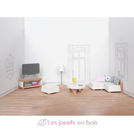 Miniature doll furniture Living room GK51494 Goki 3