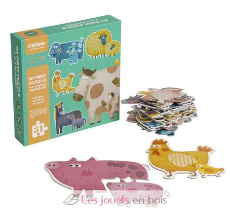 My First Puzzle Mom and Baby MD3012 Mideer 2