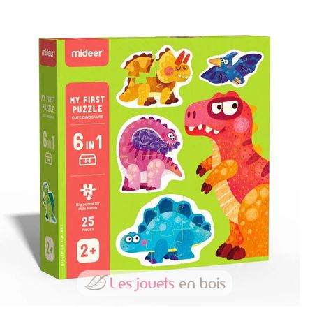 My First Puzzle Cute Dinosaurs MD3185 Mideer 1