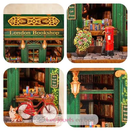 Mini Book Nook London Bookshop CT110 Cartartem 6