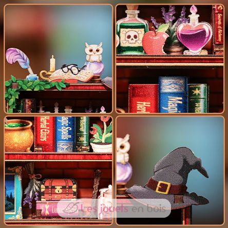 Mini Book Nook Magic Bookshelf T-CT100 Cartartem 4