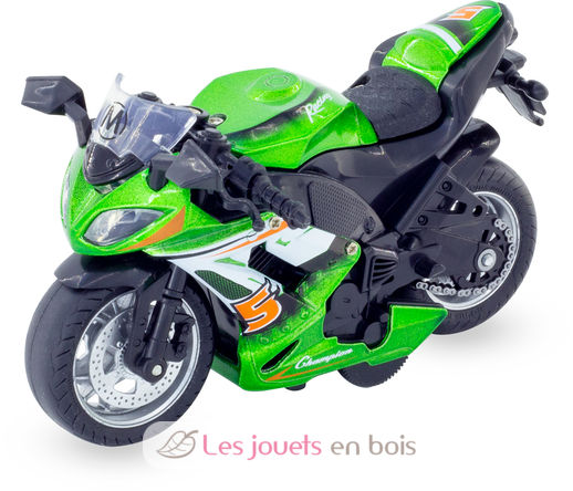 Miniature green friction motorbike UL-8355 verte Ulysse 1