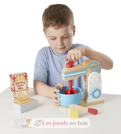 Wooden Make-a-Cake Mixer Set MD19840 Melissa & Doug 3