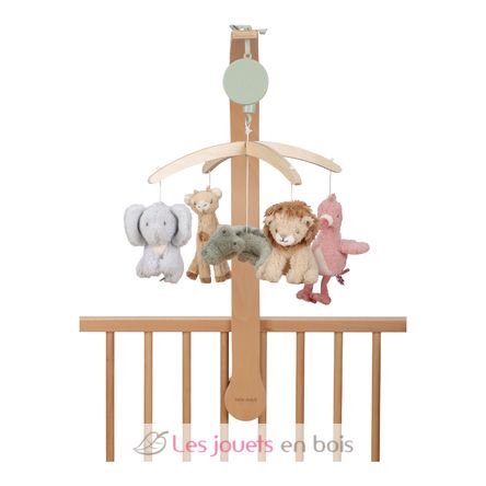 Wooden music mobile Safari Friends LD8300 Little Dutch 1