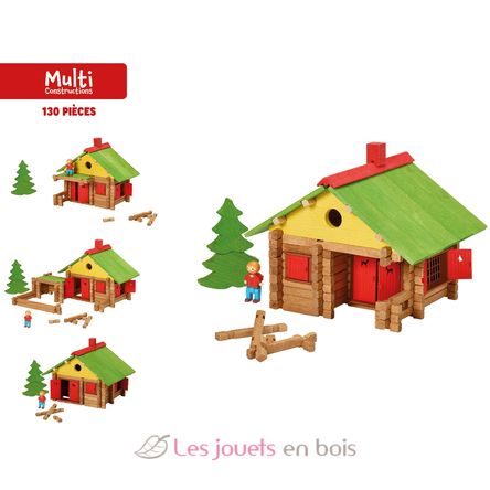 My wooden chalet 130 pieces JJ1802 Jeujura 3