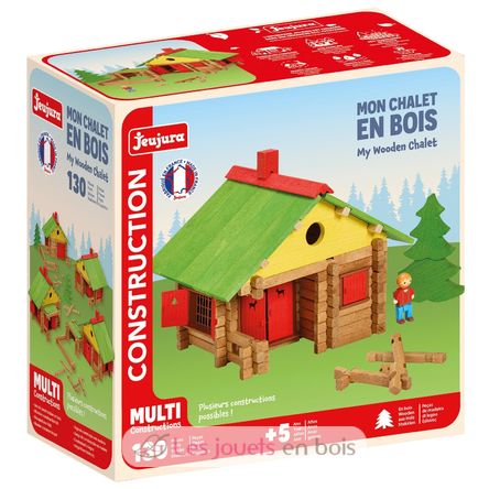 My wooden chalet 130 pieces JJ1802 Jeujura 1