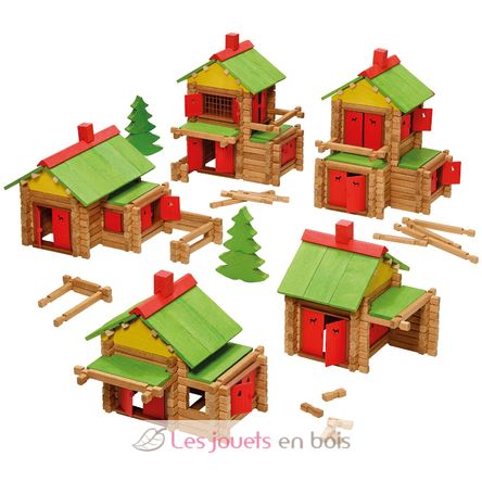 My wooden chalet 165 pieces JJ1803 Jeujura 3
