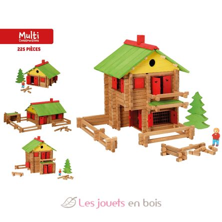 My wooden chalet 225 pieces JJ1804 Jeujura 2
