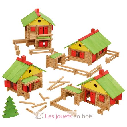 My wooden chalet 225 pieces JJ1804 Jeujura 3