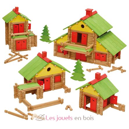 My wooden chalet 330 pieces JJ1805 Jeujura 3