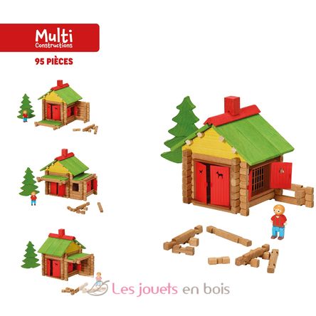My wooden chalet 95 pieces JJ1801 Jeujura 2