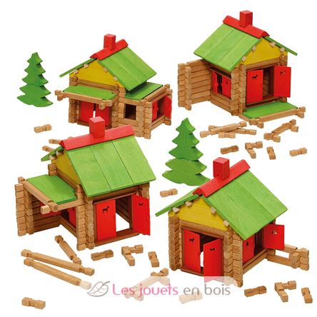 My wooden chalet 95 pieces JJ1801 Jeujura 3