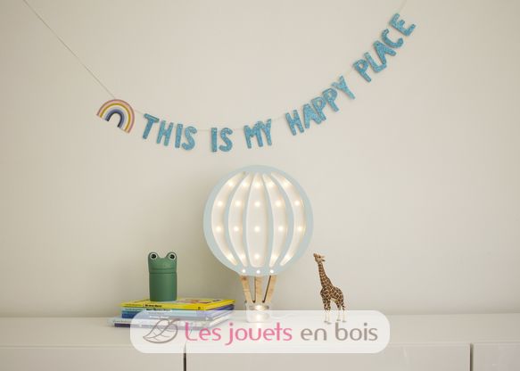 Little Lights Hot Air Balloon Lamp Blue Sky LL027-364 Little Lights 3