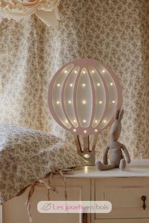 Little Lights Hot Air Balloon Lamp Powder Pink LL027-335 Little Lights 5