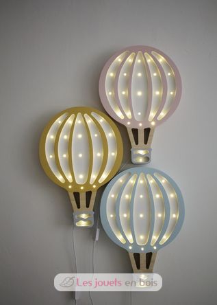 Little Lights Hot Air Balloon Lamp Mustard LL027-398 Little Lights 6