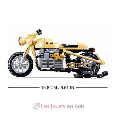 Model Bricks - Army motorcycle SL-M38-B0959 Sluban 2