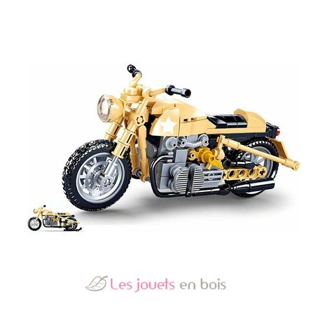 Model Bricks - Army motorcycle SL-M38-B0959 Sluban 3