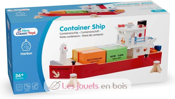 Container Ship with 4 containers NCT-10900 New Classic Toys 6