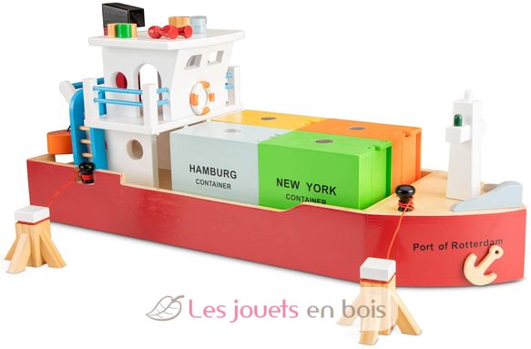 Container Ship with 4 containers NCT-10900 New Classic Toys 2