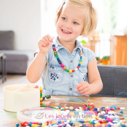 Wooden lacing beads - large (260 gr.) NCT10571 New Classic Toys 2