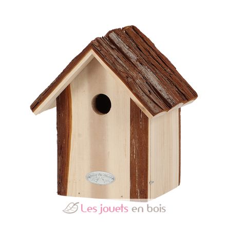 Blue tit bird house with bark roof ED-NK111 Esschert Design 1