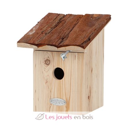 Great tit bird house with bark roof ED-NK112 Esschert Design 1