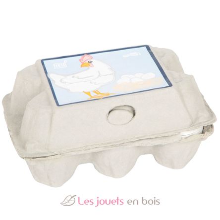 Box with 6 wooden eggs LE12844 Small Foot company 6