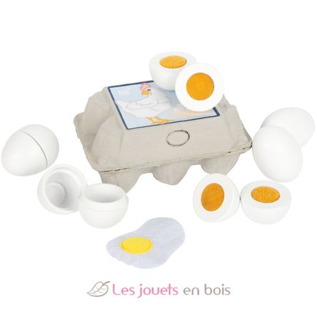 Box with 6 wooden eggs LE12844 Small Foot company 3