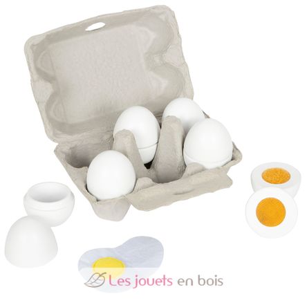 Box with 6 wooden eggs LE12844 Small Foot company 1