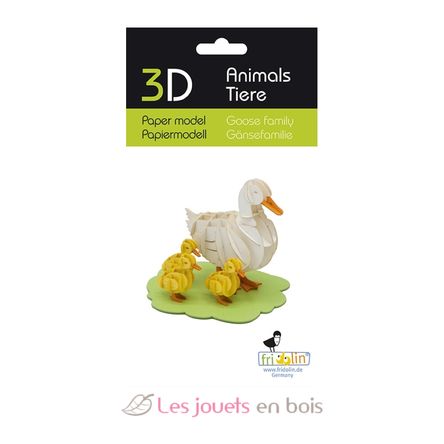 3D Paper model - Goose family FRI-11739 Fridolin 2