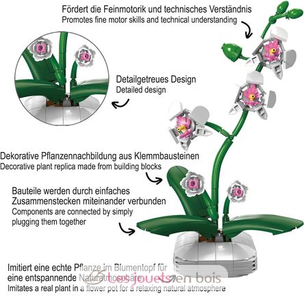 Floral Pot Orchid 237 pieces C59028W CaDA 5