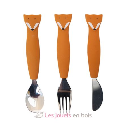 Silicone cutlery set 3-pack Mr Fox TX-96-448 Trixie 1