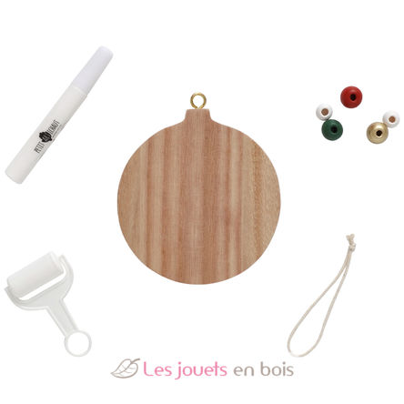 Christmas imprint decoration wood PA2700 Vintiun 5