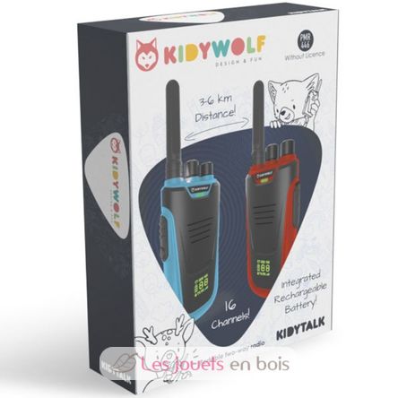 Kidytalk Walkie Talkies blue red KW-KIDYTALK-BR Kidywolf 6