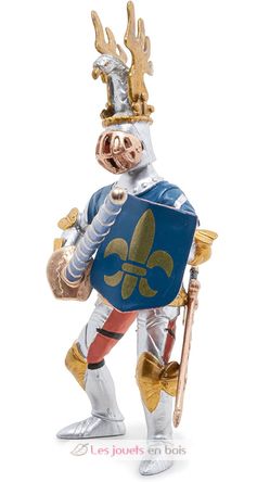 Blue knight fleur de lys figure PA39788 Papo 5