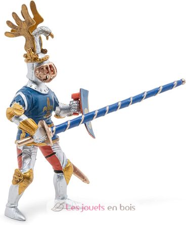 Blue knight fleur de lys figure PA39788 Papo 4