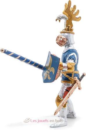 Blue knight fleur de lys figure PA39788 Papo 3