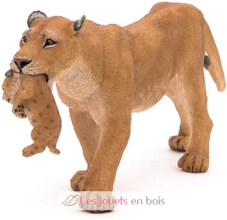 Lioness with her baby cub figure PA50043-2909 Papo 4