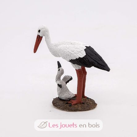 Stork and baby stork figure PA50159-3931 Papo 5