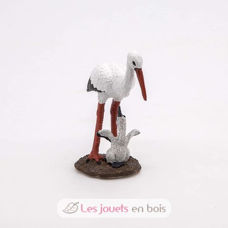 Stork and baby stork figure PA50159-3931 Papo 3